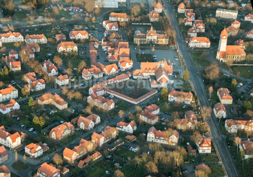 Senftenberg aus der Vogelperspektive: Gartenstadt Marga in Senftenberg Brieske im Bundesland Brandenburg