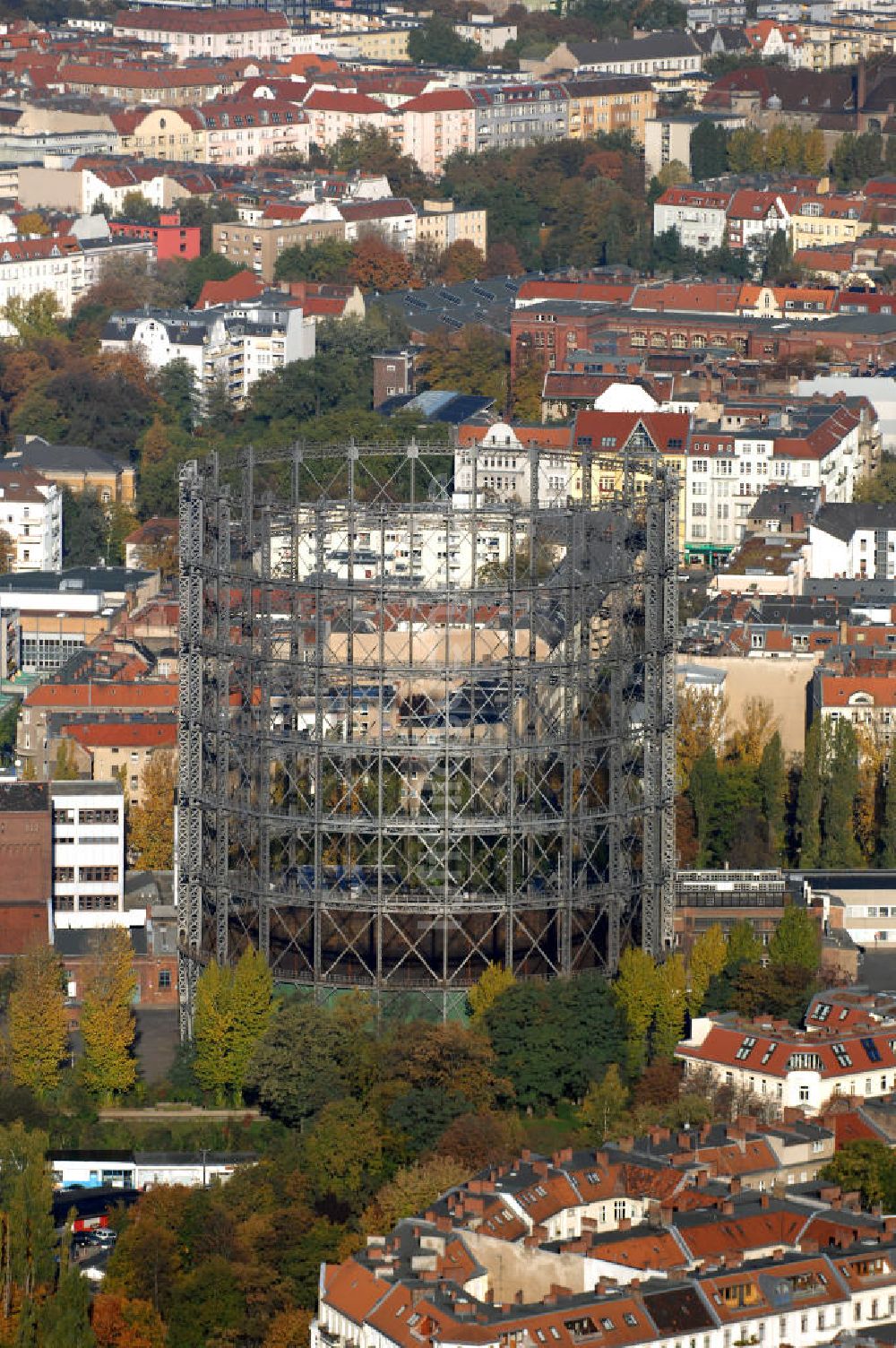 Luftaufnahme Berlin - Gasometer