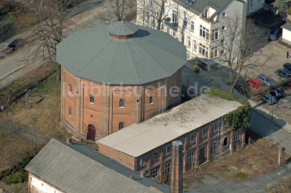 Frankfurt (Oder) aus der Vogelperspektive: Gasometer Frankfurt (Oder)