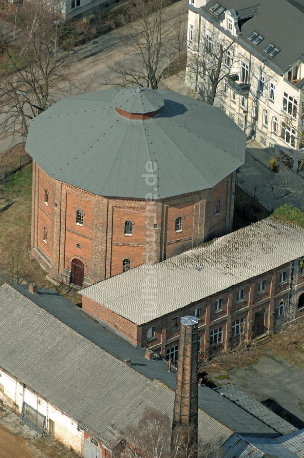 Luftbild Frankfurt (Oder) - Gasometer Frankfurt (Oder)