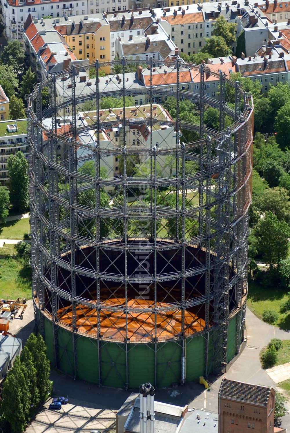 Luftaufnahme Berlin - Gasometer Schöneberg