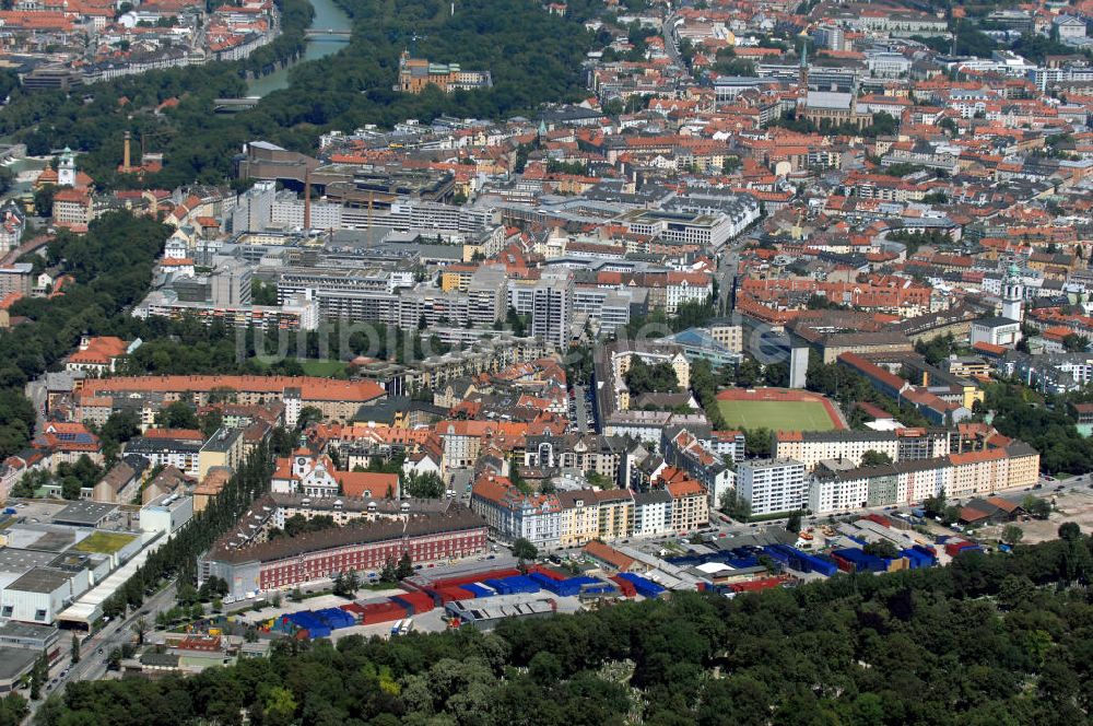 Luftbild München - Gasteig und Clemens Dörr Factoring GmbH