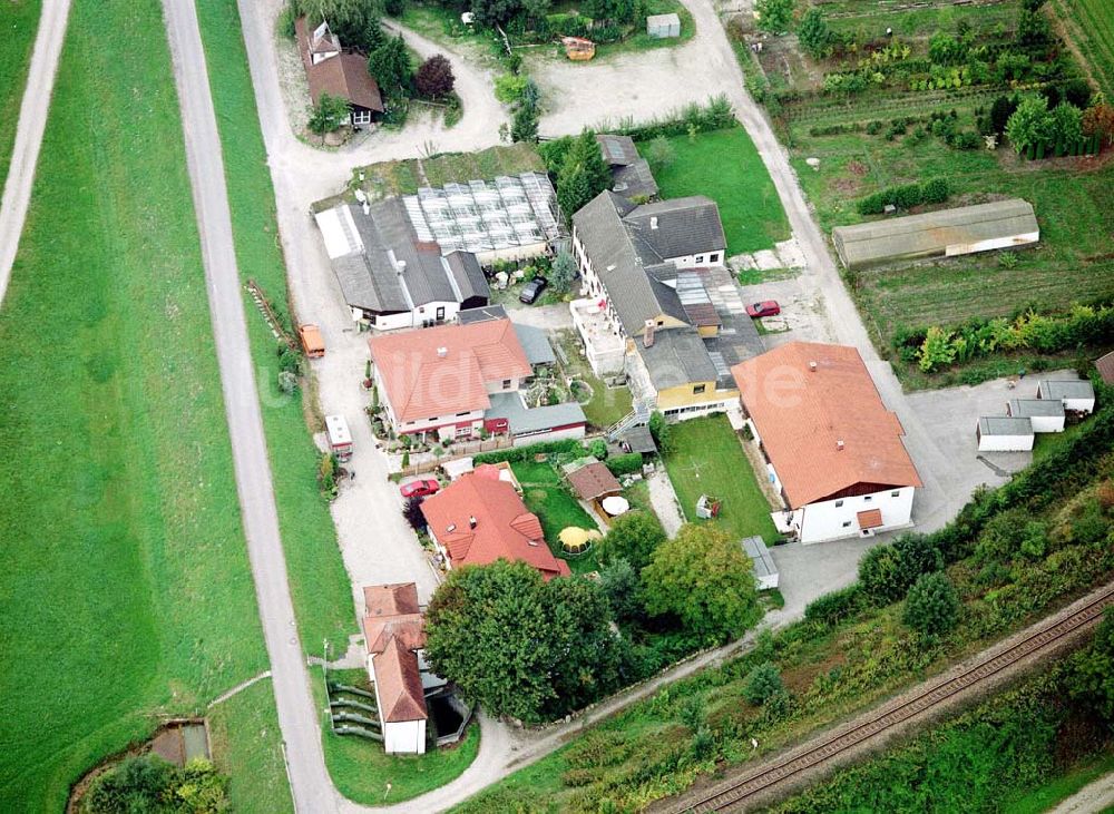 Luftbild Simbach am Inn / Bayern - Gasthaus an der Dr. Josef-Weigl Straße 2 in Simbach / Inn in Bayern.