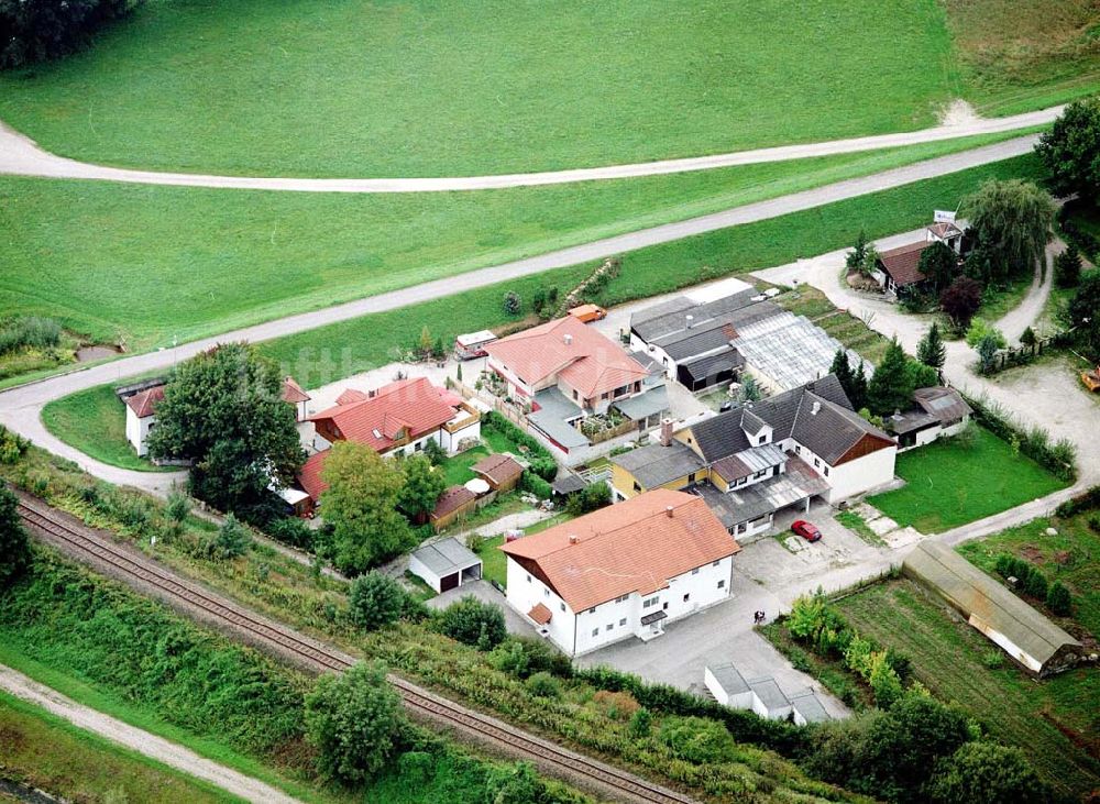 Luftaufnahme Simbach am Inn / Bayern - Gasthaus an der Dr. Josef-Weigl Straße 2 in Simbach / Inn in Bayern.