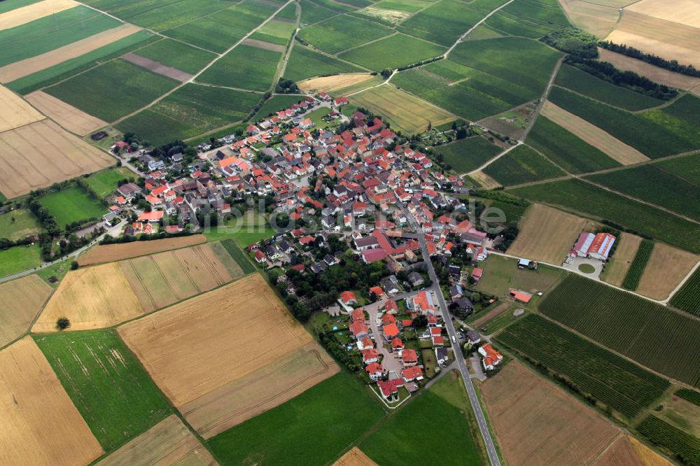 Gau-Heppenheim von oben - Gau-Heppenheim