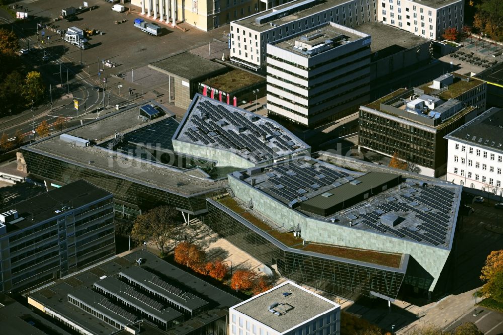 Luftaufnahme Darmstadt Gebäude des Besucherzentrums darmstadtium