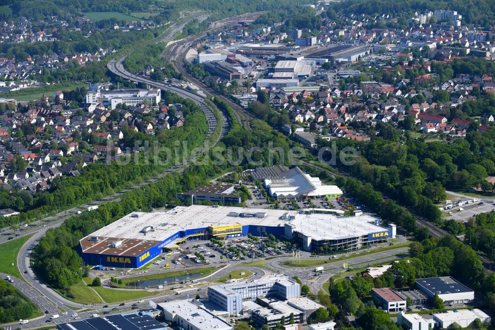 Bielefeld aus der Vogelperspektive Gebäude des