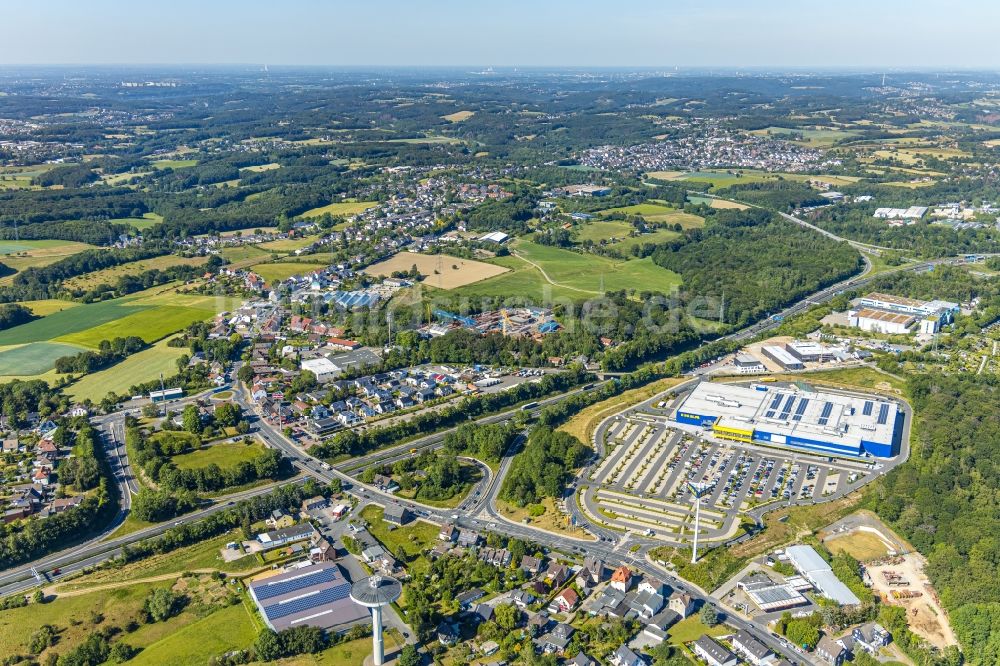 Wuppertal aus der Vogelperspektive Gebäude des