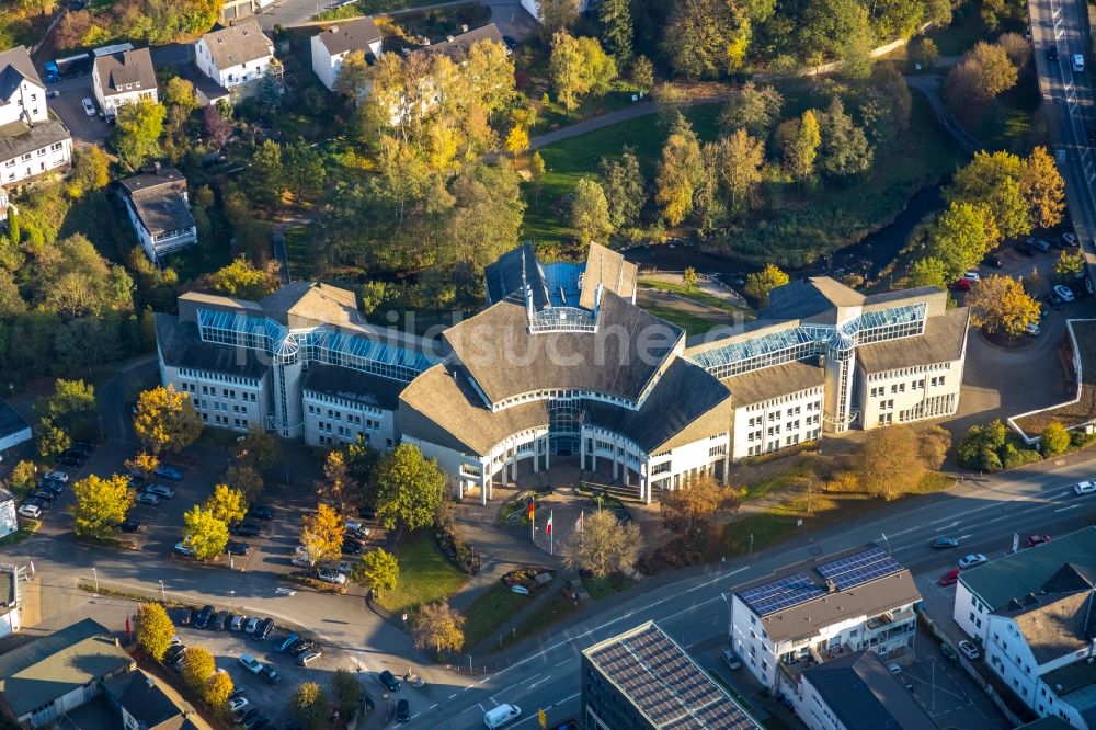 Meschede Von Oben Geb Ude Der Stadtverwaltung Rathaus