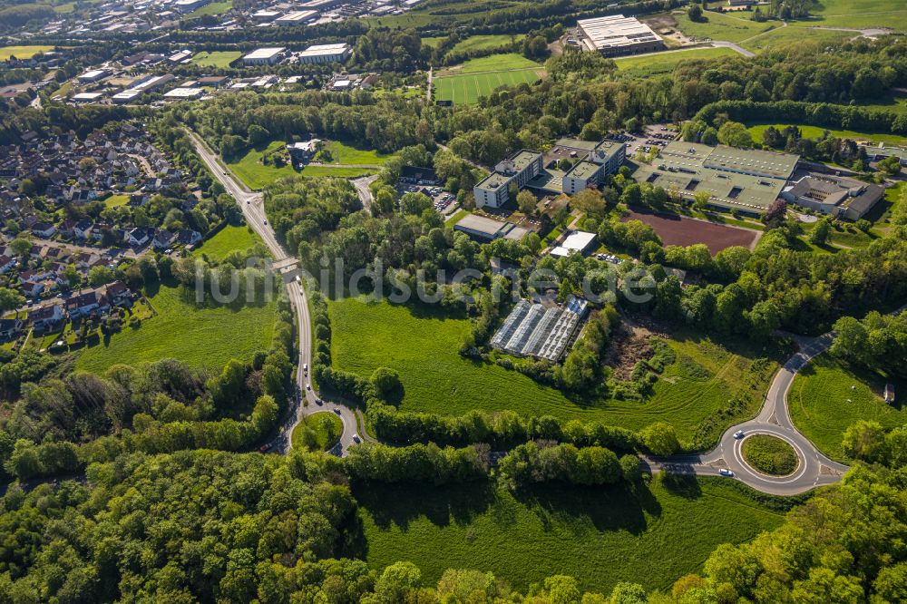 Luftaufnahme Wetter (Ruhr) - Gebaudekomplex des Berufsbildungswerk Volmarstein der ev. Stiftung Volmarstein in Wetter im Bundesland Nordrhein-Westfalen