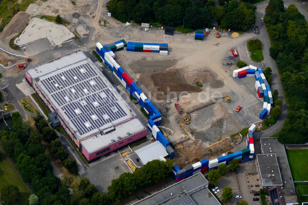 Luftbild Göttingen - Gebiet möglicher Bombenfundstellen Rund um den Schützenplatz in Göttingen im Bundesland Niedersachsen, Deutschland