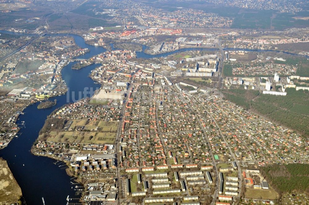 Luftbild Berlin - Gebiet Wendenschloß im Bezirk Treptow-Köpenick in Berlin