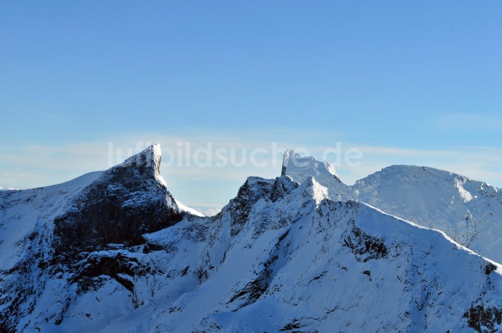 Luftaufnahme Luster - Gebirgeteil Hurrungane bei Luster in der Provinz Sogn og Fjordane in Norwegen