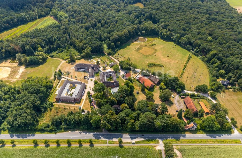 Münster von oben - Gebäude des Altersheim - Altenwohnheim Haus Heidhorn in Münster im Bundesland Nordrhein-Westfalen, Deutschland