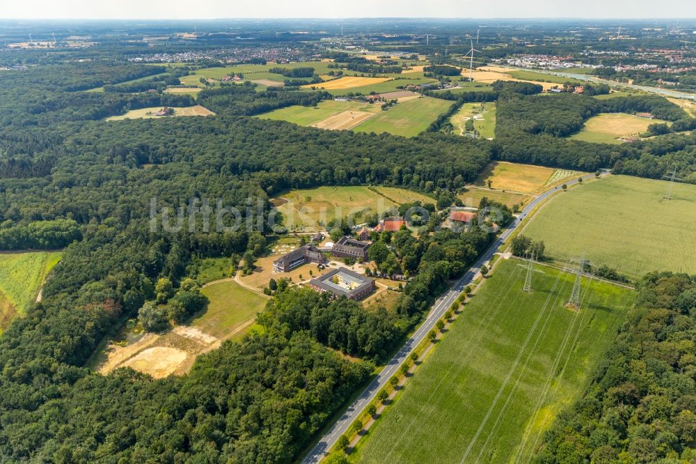 Luftbild Münster - Gebäude des Altersheim - Altenwohnheim Haus Heidhorn in Münster im Bundesland Nordrhein-Westfalen, Deutschland