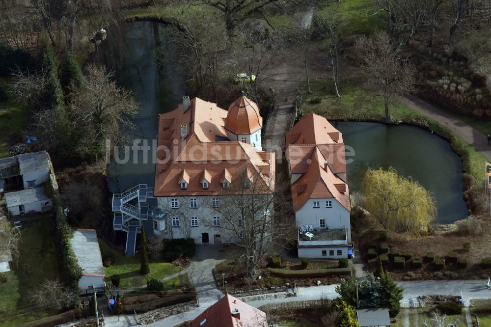 Luftaufnahme Großpaschleben - Gebäude des Altersheim - Seniorenresidenz der Amalienhof Seniorenpflege GmbH Im Jutshowwe in Großpaschleben im Bundesland Sachsen-Anhalt