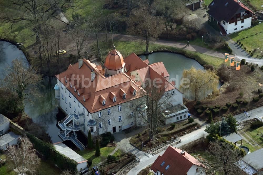 Großpaschleben von oben - Gebäude des Altersheim - Seniorenresidenz der Amalienhof Seniorenpflege GmbH Im Jutshowwe in Großpaschleben im Bundesland Sachsen-Anhalt