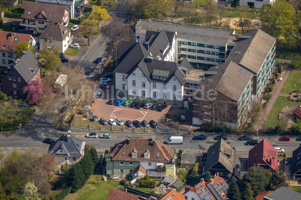 Luftbild Unna - Gebäude des Altersheim - Seniorenresidenz des St. Bonifatius Wohn- und Pflegeheim in Unna im Bundesland Nordrhein-Westfalen, Deutschland