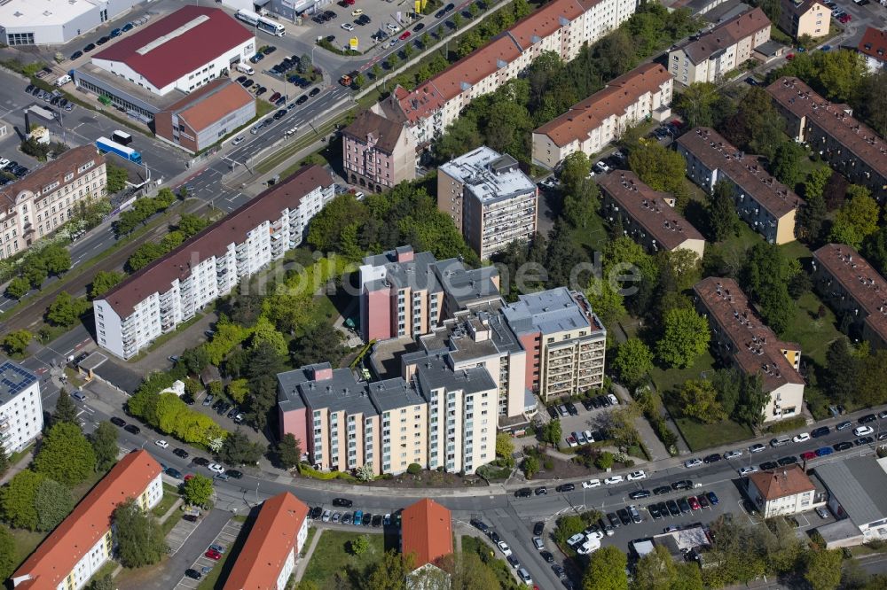 Luftbild Nürnberg - Gebäude des Altersheim - Seniorenresidenz der Christliche Arbeitsgemeinschaft e.V. (CAG) an der Ingolstädter Straße in Nürnberg im Bundesland Bayern, Deutschland