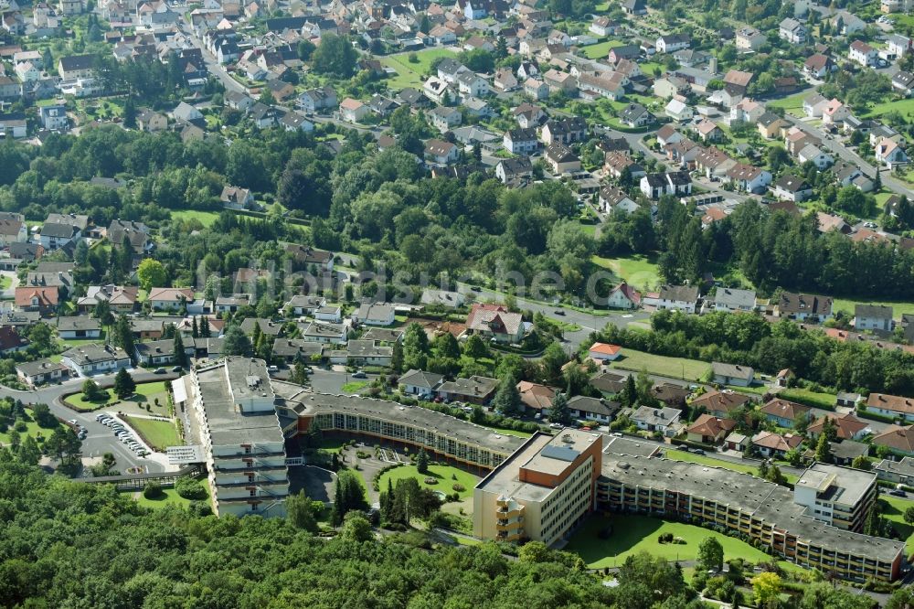 Luftbild Bad Kissingen - Gebäude des Altersheim der Seniorenresidenz Parkwohnstift gem. GmbH an der Heinrich-von-Kleist-Straße im Ortsteil Garitz in Bad Kissingen im Bundesland Bayern, Deutschland