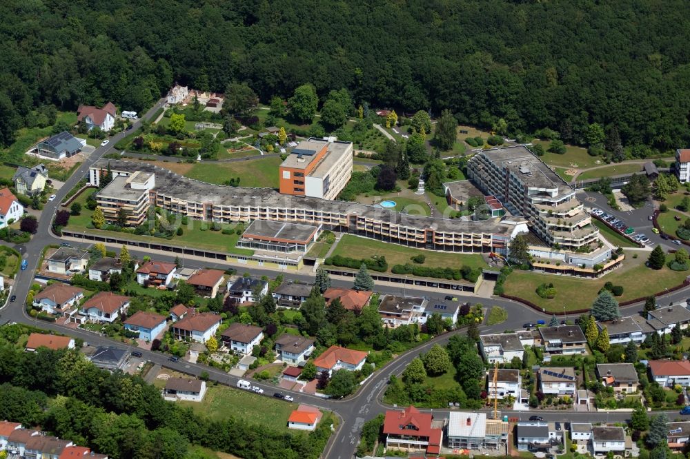 Garitz von oben - Gebäude des Altersheim der Seniorenresidenz Parkwohnstift gem. GmbH an der Heinrich-von-Kleist-Straße im Ortsteil Garitz in Bad Kissingen im Bundesland Bayern, Deutschland