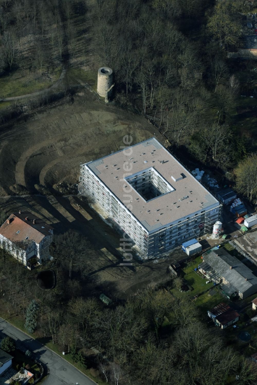 Bad Tennstedt aus der Vogelperspektive: Gebäude des Altersheim - Seniorenresidenz der Senowa mbH an der Bergstraße in Bad Tennstedt im Bundesland Thüringen