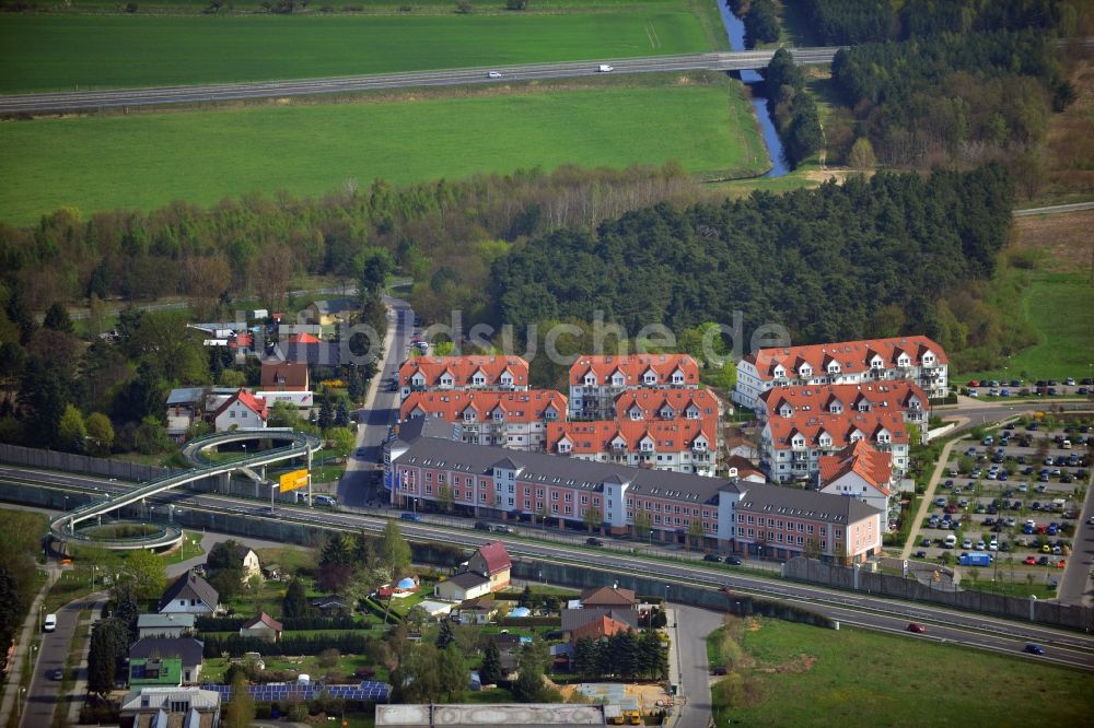 Luftaufnahme Mahlow - Gebäude des Best Western Premier Airporthotel Fontane an der Jonas-Lie-Strasse in Mahlow in Brandenburg