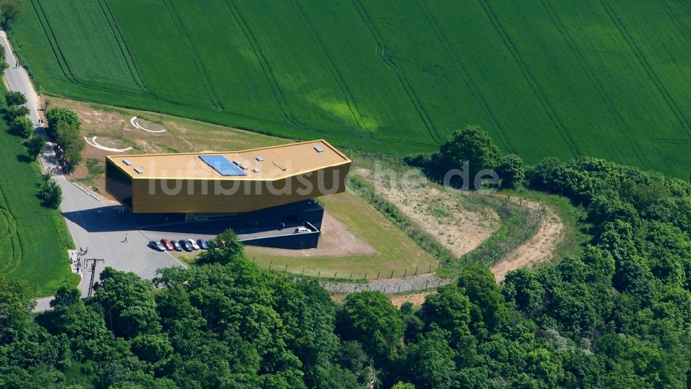 Luftbild Nebra (Unstrut) - Gebäude des Besucherzentrums Arche - Himmelsscheibe von Nebra in Nebra (Unstrut) im Bundesland Sachsen-Anhalt