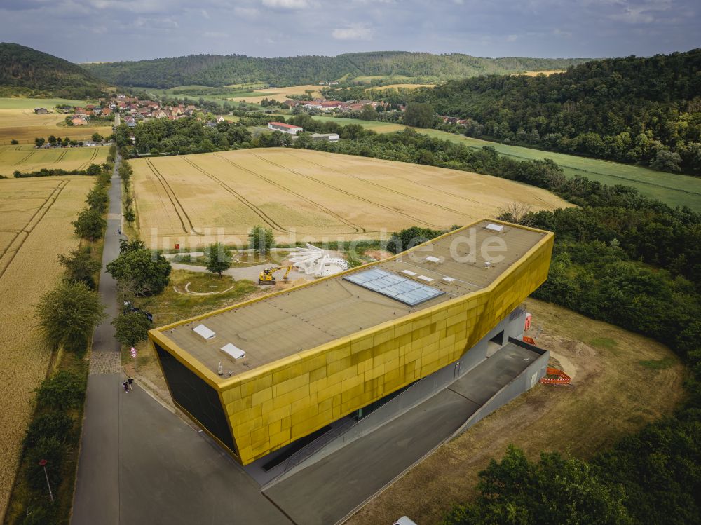 Luftbild Nebra (Unstrut) - Gebäude des Besucherzentrums Arche - Himmelsscheibe von Nebra in Nebra (Unstrut) im Bundesland Sachsen-Anhalt