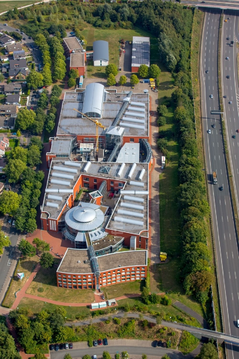 Dortmund aus der Vogelperspektive: Gebäude des Besucherzentrums DASA Arbeitswelt Ausstellung und Technik-Museum am Friedrich-Henkel-Weg in Dortmund im Bundesland Nordrhein-Westfalen