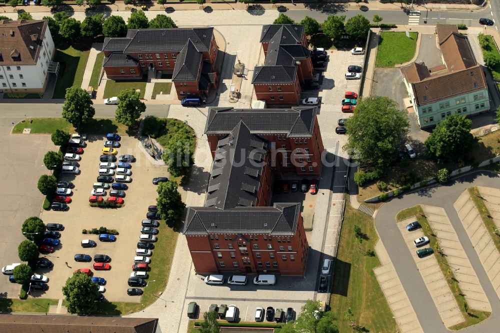 Sondershausen aus der Vogelperspektive: Gebäude der Carl-Günther Kaserne in Sondershausen im Bundesland Thüringen