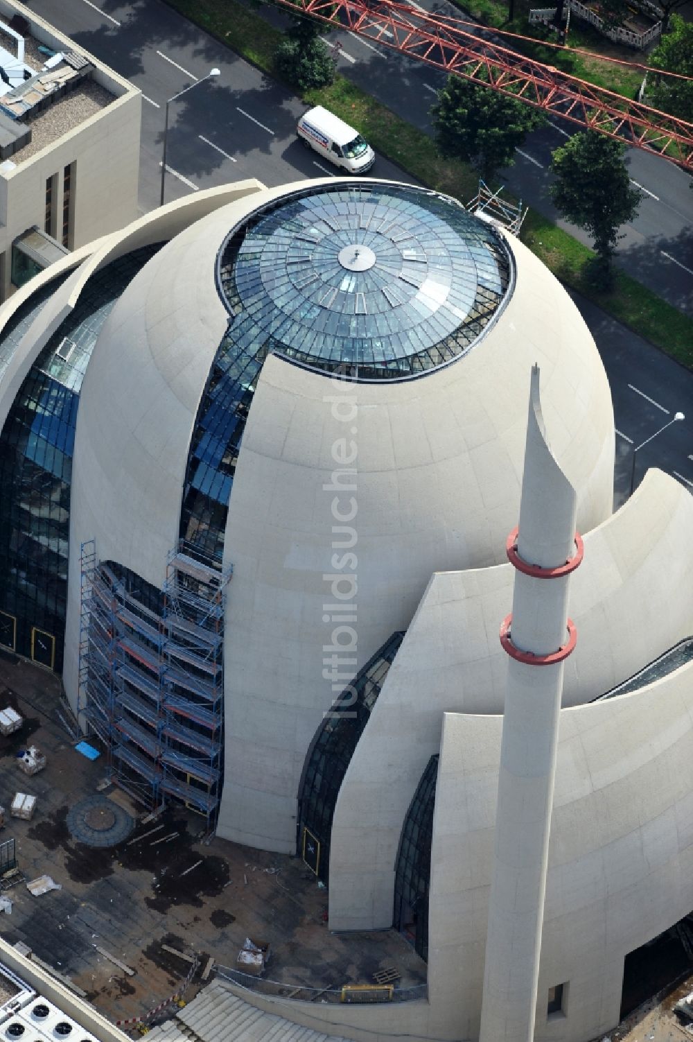 Luftbild Köln - Gebäude der DITIB-Zentralmoschee in Köln Nordrhein-Westfalen