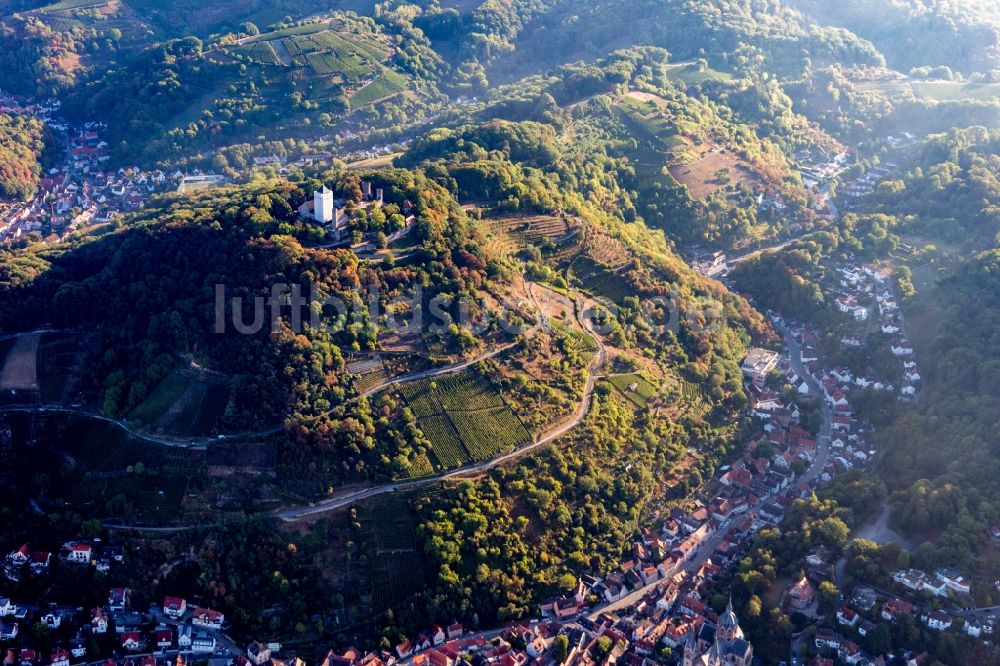 Heppenheim (Bergstraße) von oben - Gebäude der DJH Jugendherberge Starkenburg/Heppenheim in Heppenheim (Bergstraße) im Bundesland Hessen, Deutschland