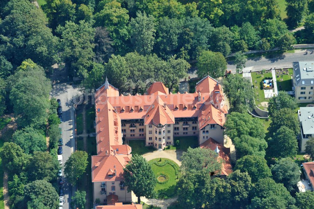 Luftaufnahme Potsdam - Gebäude des ehem. KGB Hauptquartier Potsdam
