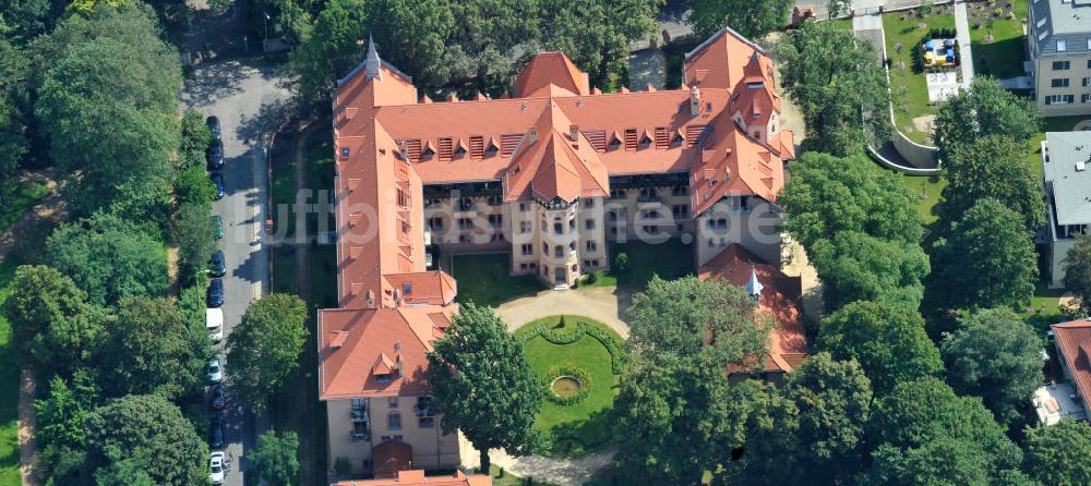 Potsdam von oben - Gebäude des ehem. KGB Hauptquartier Potsdam