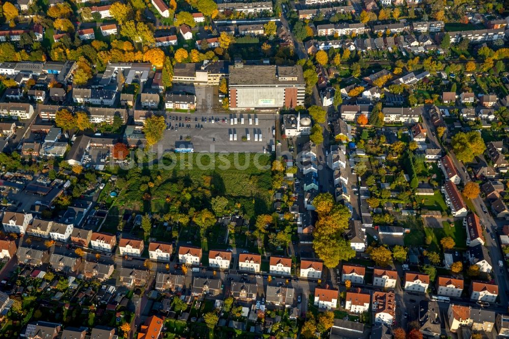 Luftbild Gladbeck - Gebäude des ehemaligen Möbelparadies und Moschee an der Wielandstraße in Gladbeck im Bundesland Nordrhein-Westfalen