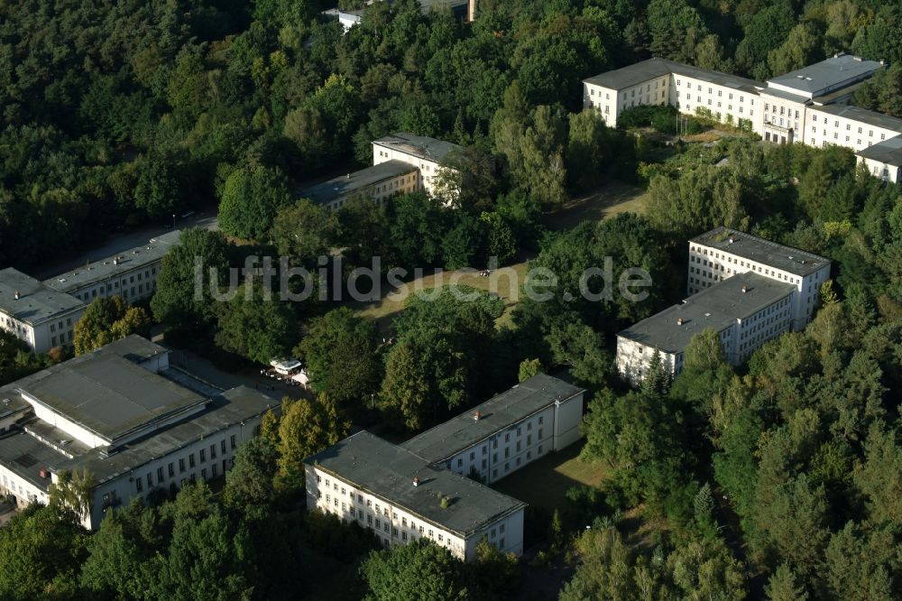 Luftbild Bogensee - Gebäude der ehemaligen Zentraljugendschule und der Villa Waldhof der Freien Deutschen Jugend der ehemaligen DDR in Bogensee im Bundesland Brandenburg