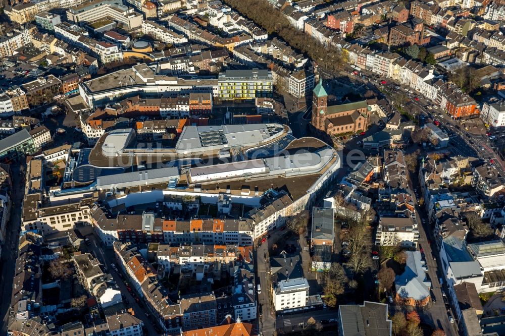 Luftbild Aachen - Gebäude des Einkaufszentrum Aquis Plaza der ECE Projektmanagement GmbH & Co. KG an der Adalbertstraße in Aachen im Bundesland Nordrhein-Westfalen