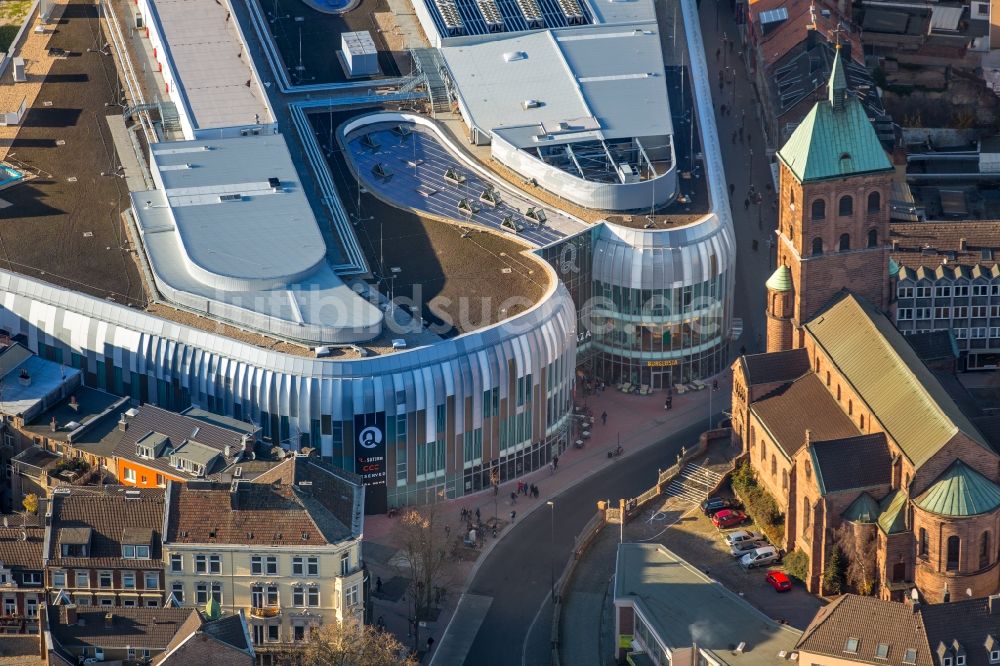 Luftbild Aachen - Gebäude des Einkaufszentrum Aquis Plaza der ECE Projektmanagement GmbH & Co. KG an der Adalbertstraße in Aachen im Bundesland Nordrhein-Westfalen