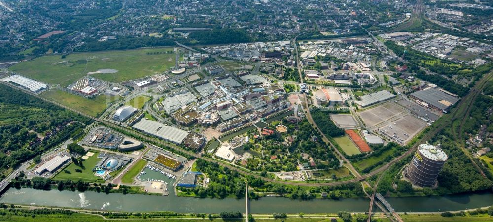 Luftbild Oberhausen - Gebäude des Einkaufszentrum Centro in Oberhausen im Bundesland Nordrhein-Westfalen