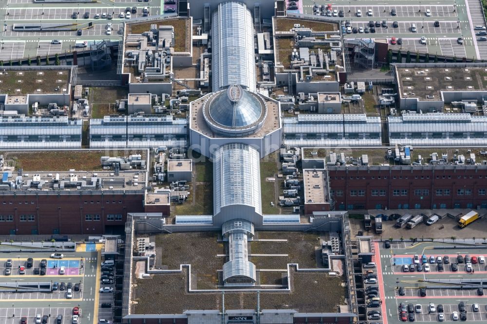 Luftaufnahme Oberhausen - Gebäude des Einkaufszentrum Centro in Oberhausen im Bundesland Nordrhein-Westfalen