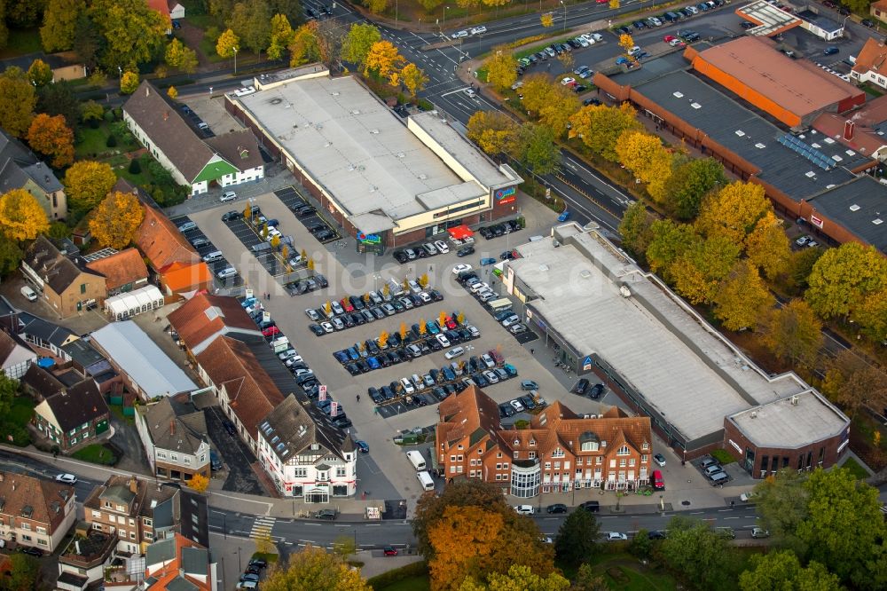 Luftaufnahme Hamm - Gebäude des Einkaufszentrum Combi in Hamm im Bundesland Nordrhein-Westfalen