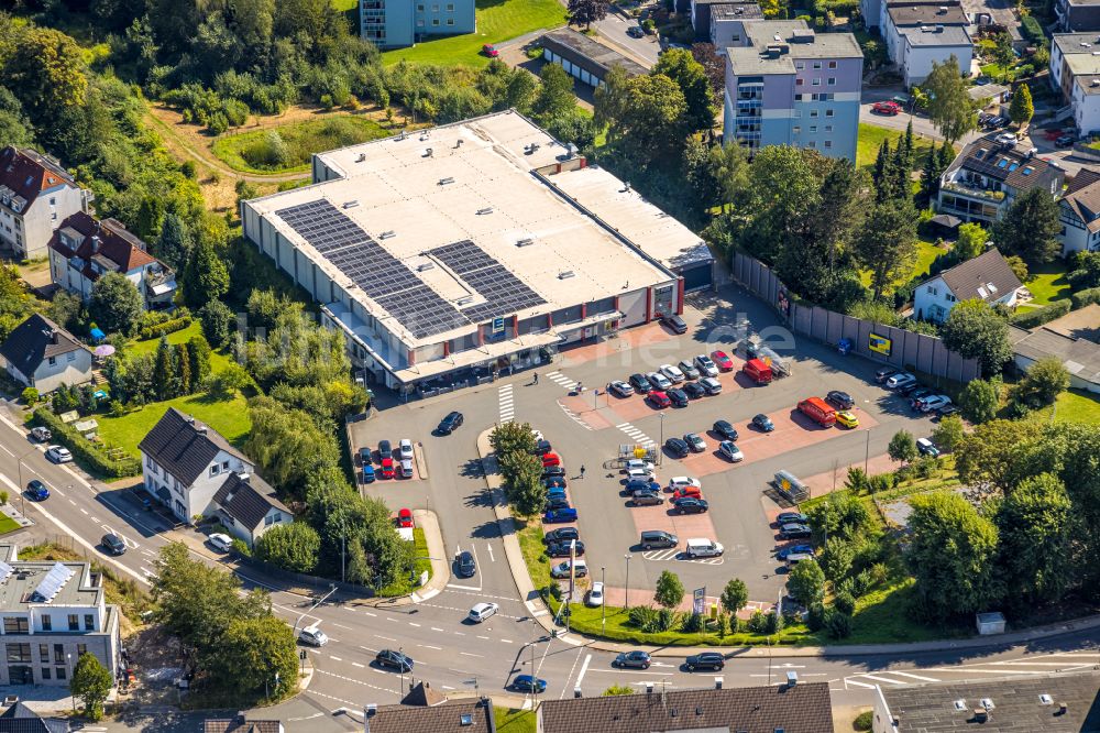 Luftbild Gevelsberg - Gebäude des Einkaufszentrum EDEKA Markt in Gevelsberg im Bundesland Nordrhein-Westfalen