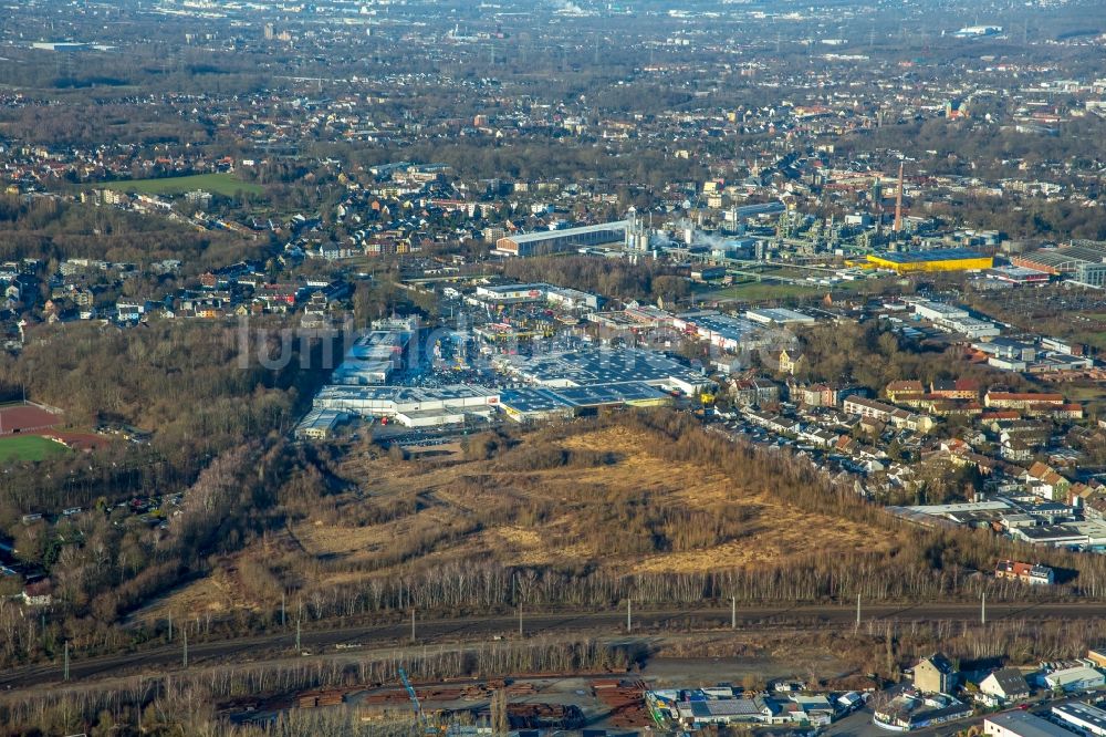 Luftaufnahme Bochum - Gebäude des Einkaufszentrum Hannibal center in Bochum im Bundesland Nordrhein-Westfalen