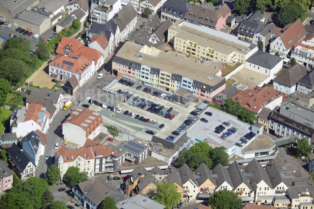 Luftbild Unna - Gebäude des Einkaufszentrum an der Hertinger Straße - Flügelstraße in Unna im Bundesland Nordrhein-Westfalen