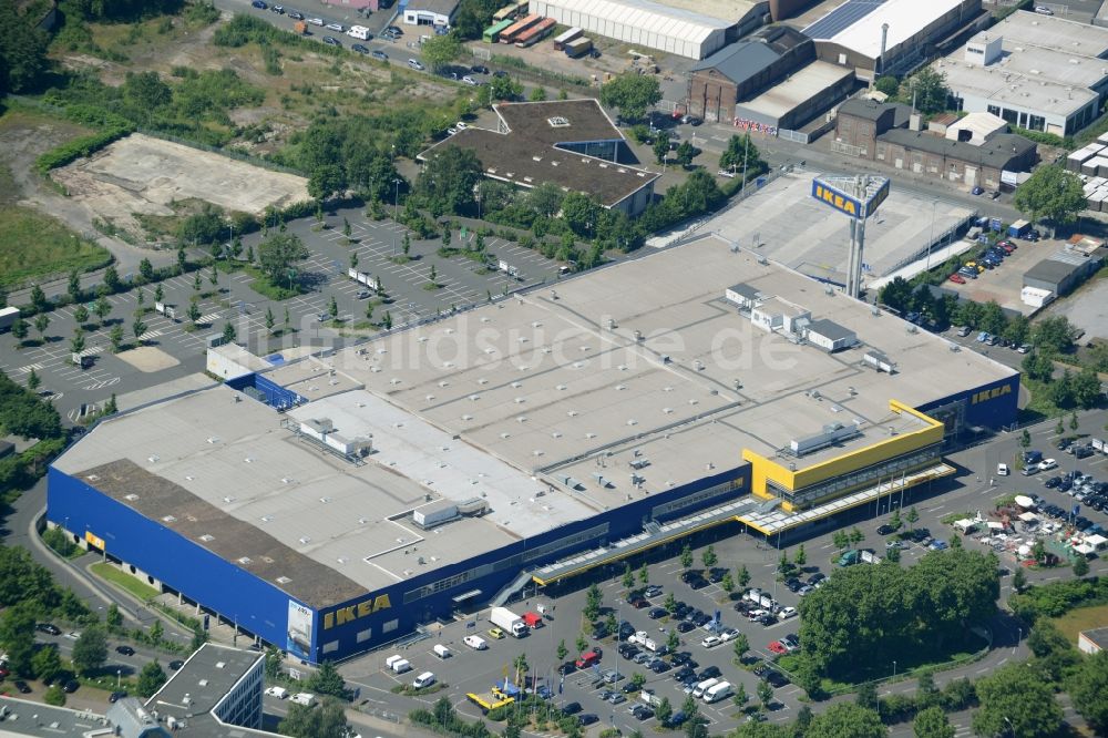 Luftbild Dortmund - Gebäude des Einkaufszentrum IKEA Einrichtungshaus und Möbelmarktes in Dortmund im Bundesland Nordrhein-Westfalen