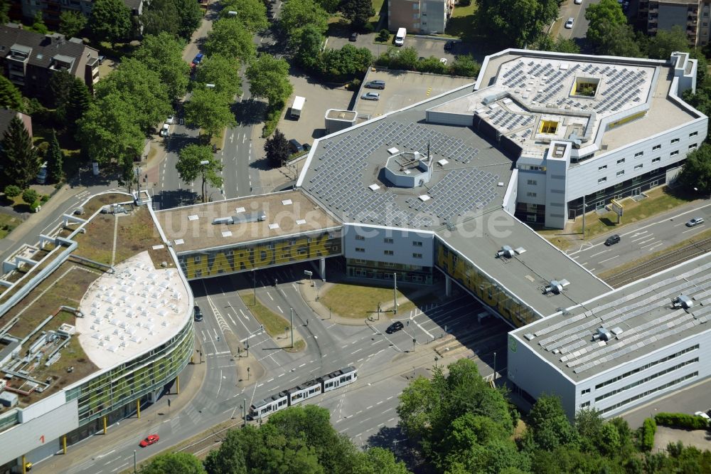 Luftbild Bochum - Gebäude des Einkaufszentrum - Möbelhaus und Einrichtungshaus Hardeck Möbel GmbH & Co. KG in Bochum im Bundesland Nordrhein-Westfalen