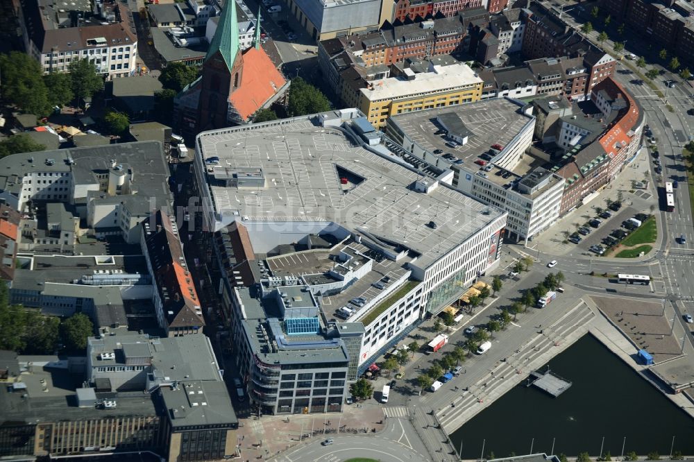 Luftbild Kiel - Gebäude des Einkaufszentrum Nordlicht in Kiel im Bundesland Schleswig-Holstein