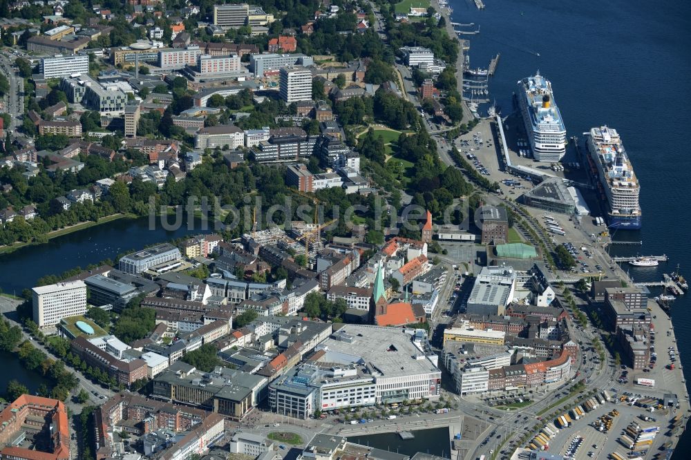 Luftbild Kiel - Gebäude des Einkaufszentrum Nordlicht in Kiel im Bundesland Schleswig-Holstein