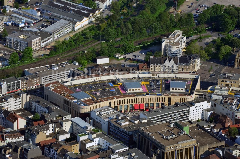 Luftaufnahme Recklinghausen - Gebäude des Einkaufszentrum Palais Vest in Recklinghausen im Bundesland Nordrhein-Westfalen